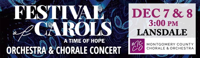 Festival of Carols will present new and exciting arrangements of familiar carols, other inspiring music, and readings around the theme “A Time of Hope.” This concert has something for everyone, and will surely get you into the spirit of the season.